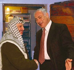 Benjamin Netanyahu & Yaseer Arafat